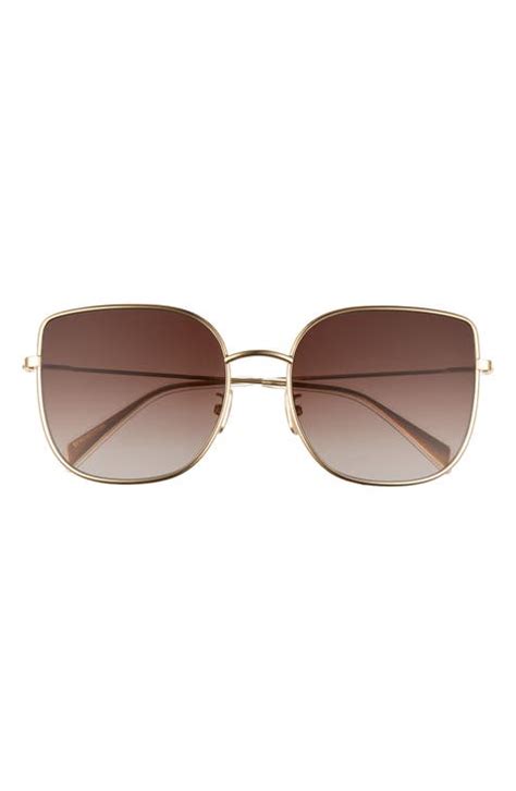celine 59mm gradient rectangle sunglasses